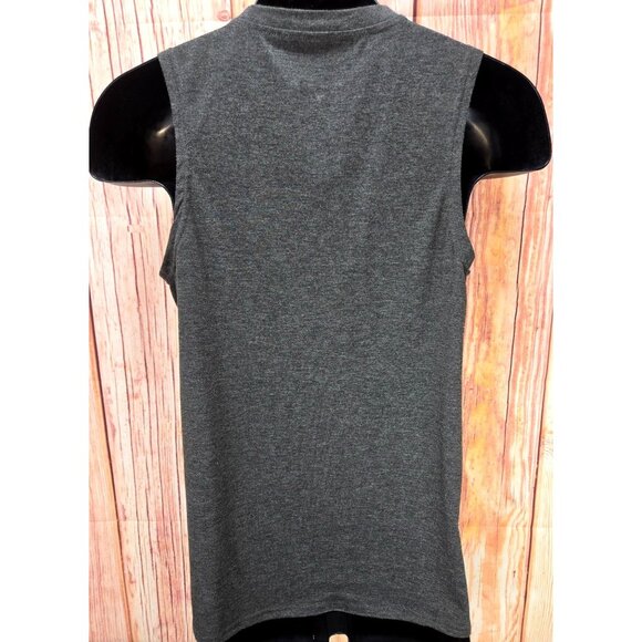 "Salty Bring The Tequila" Womens Charcoal Tank Top - Medium - Picture 2 of 6